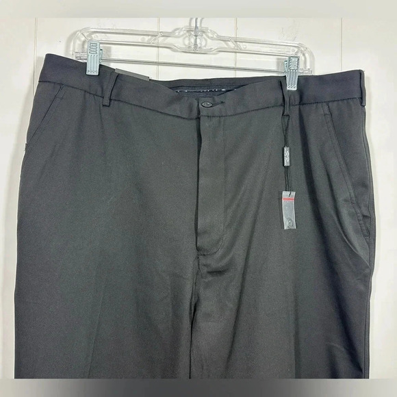 SNAKE EYES DRY 18 ULTIMATE GOLF Pants Black Flat Front 36x32 - Picture 2 of 8